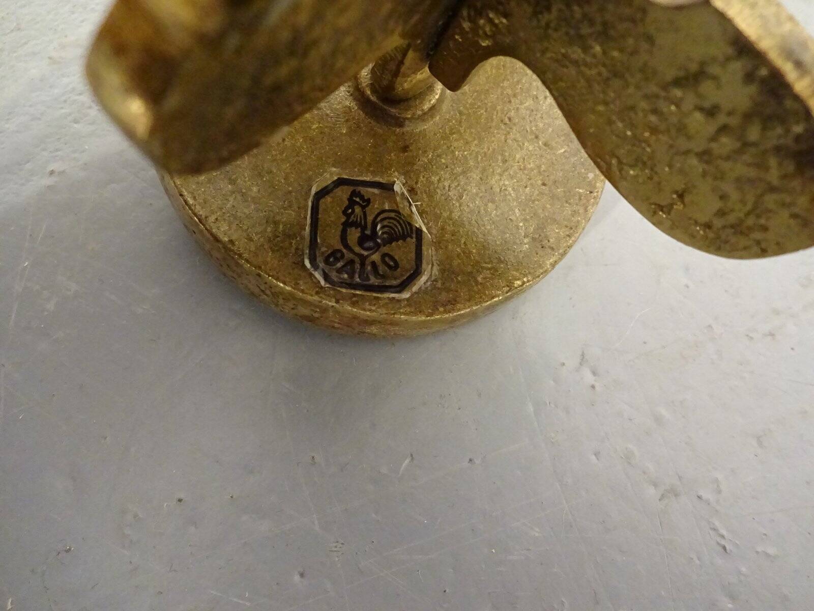 Italian Brutalist Candle Holders by Giuseppe Gallo for Gallo, 1960s, Set of 2