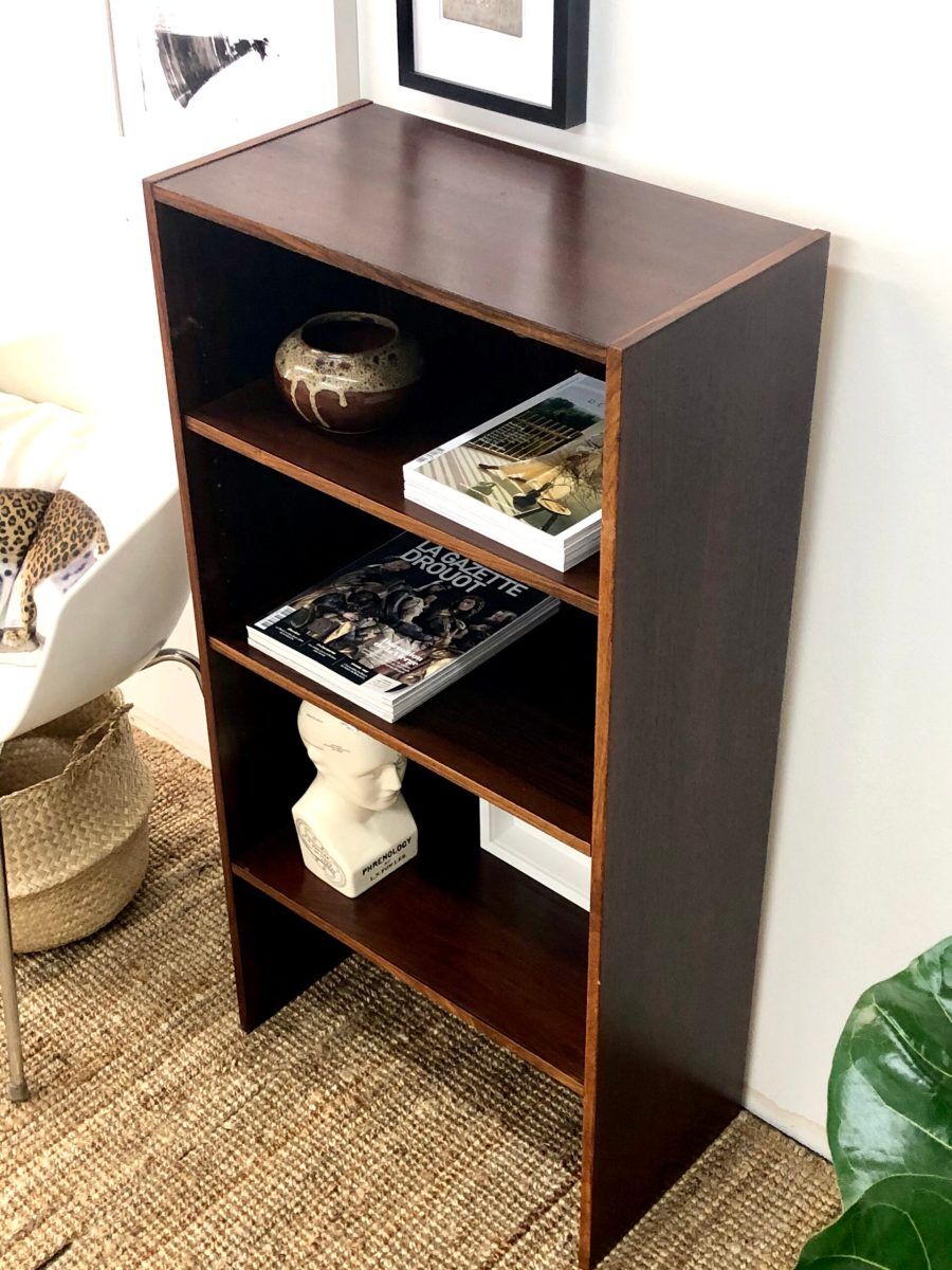 Scandinavian library in rosewood 60.5 cm