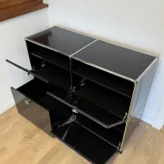 Commode USM Haller en Noir Graphite