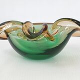 Vintage murano glass pouch tray 1960