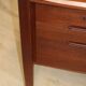 Vintage desk by Wilhelm Renz in double-sided teak, 1960s
