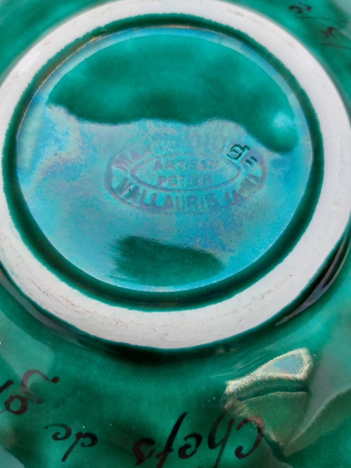 Empty pocket ceramic sheet Vallauris Marius Giuge