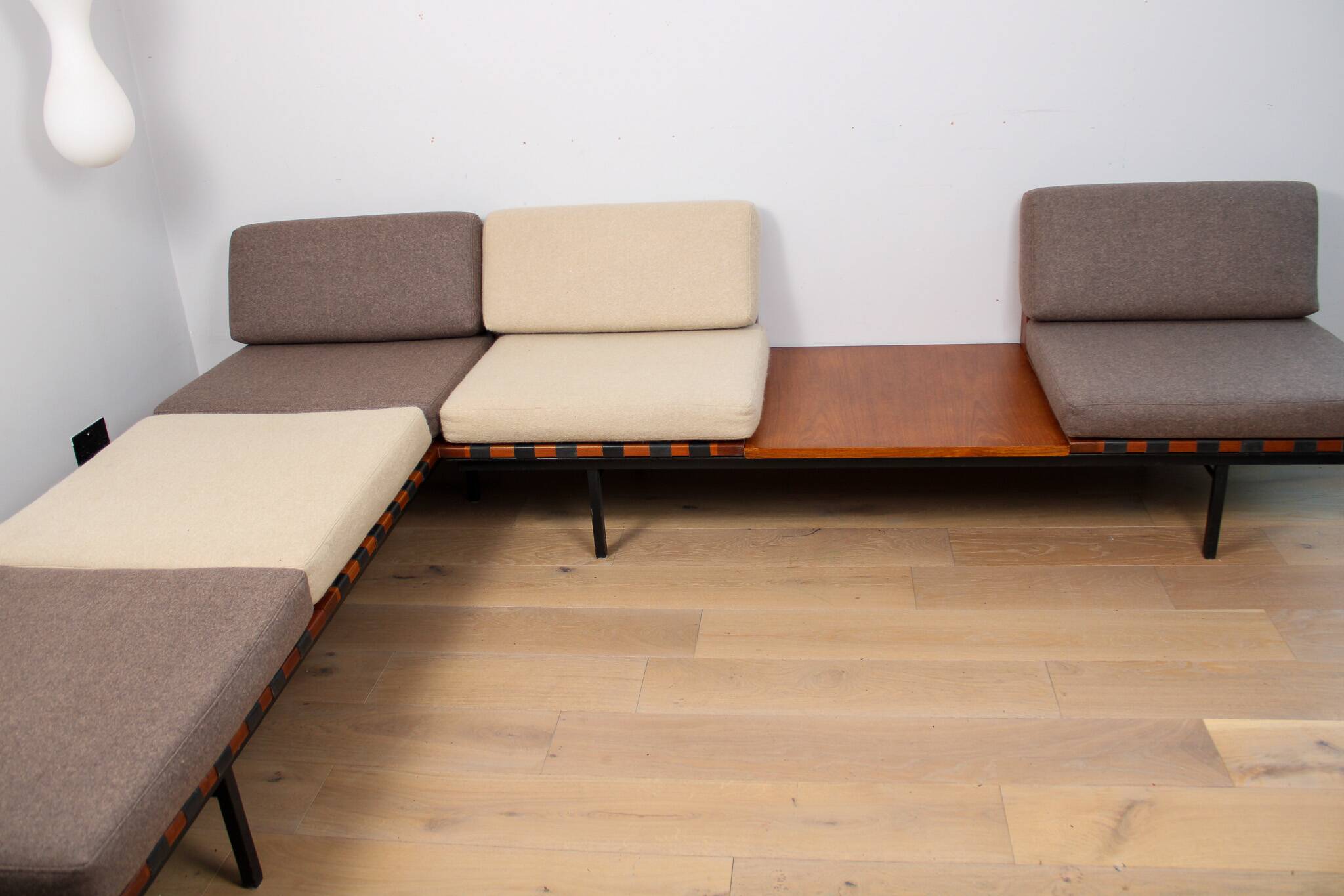 Home / A pair of Vintage Mid-century Robin Day for Hille modular sofas - Teak