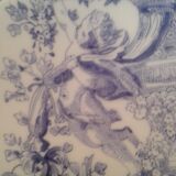 Assiette déesse et deux anges signé R.Coelho