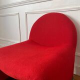 Vintage wool fireside chair