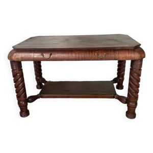 bureau console acajou