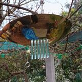 art deco brass and glass wall lamp attributed to Jean Perzel