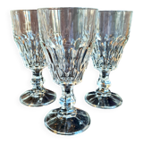 12 large stemmed glasses, vintage