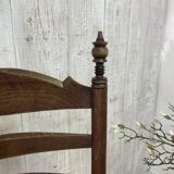Old straw armchair