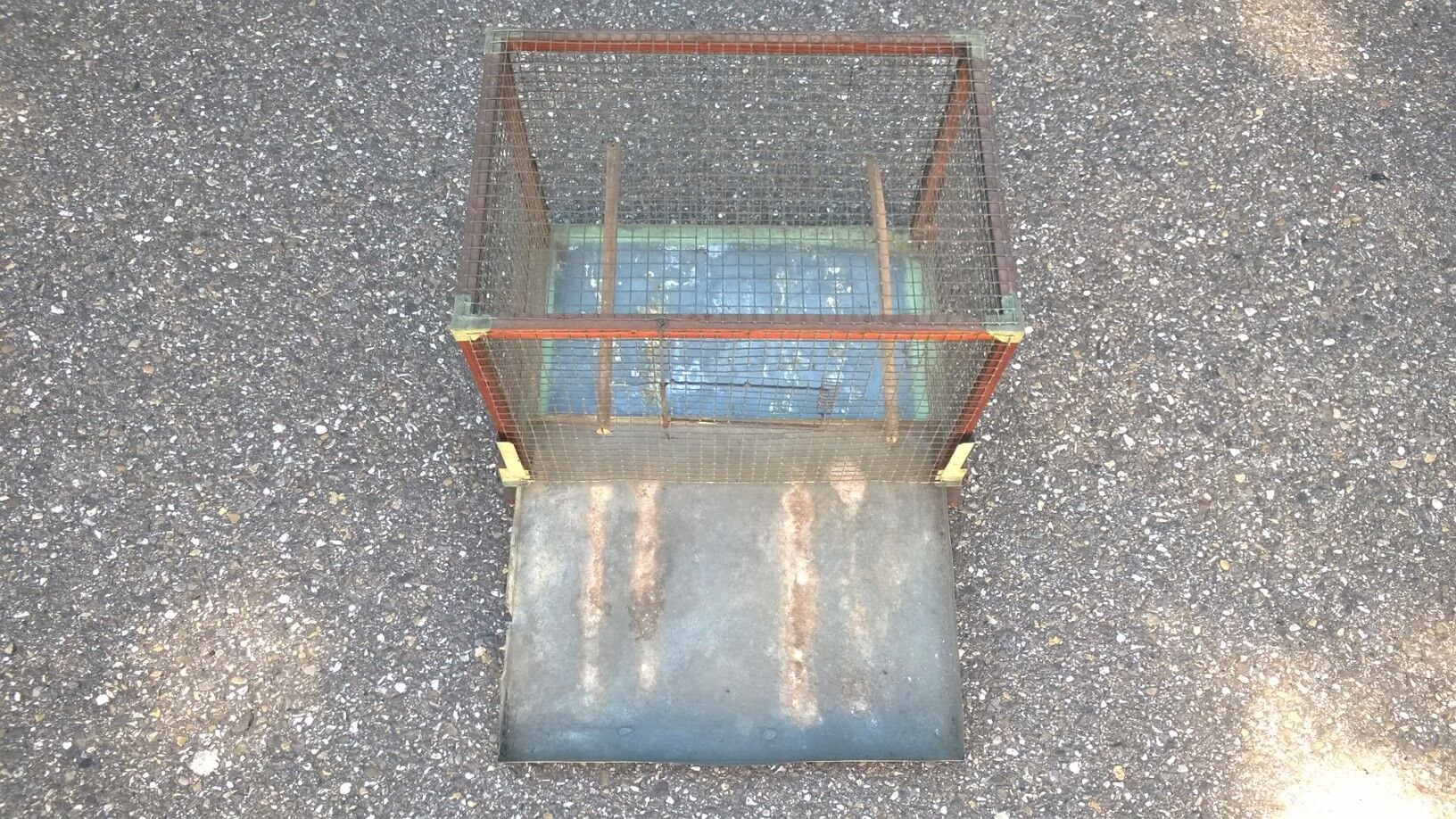 Old folk art bird cage