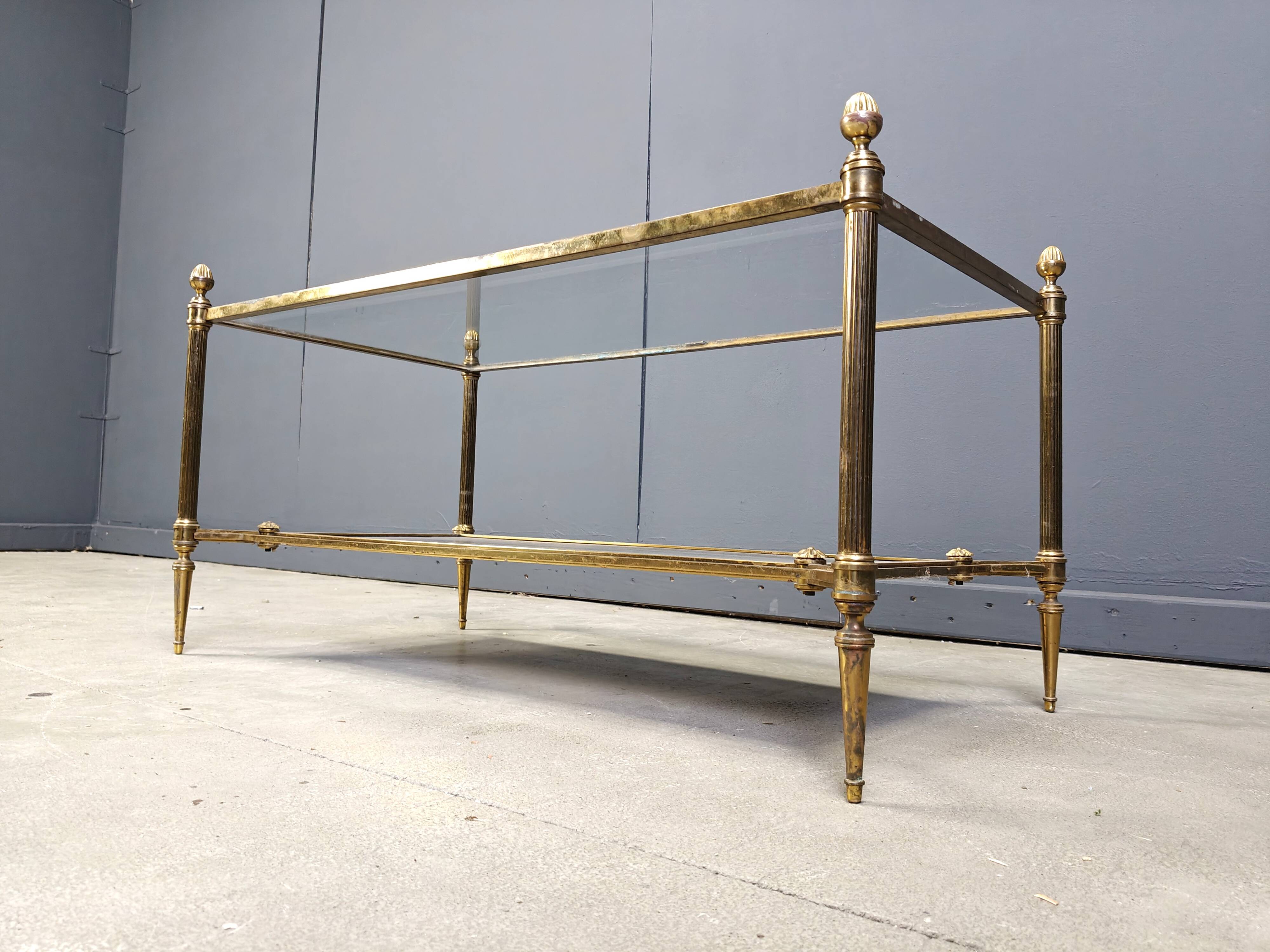 Vintage coffee table by Maison Jansen, 1960s.