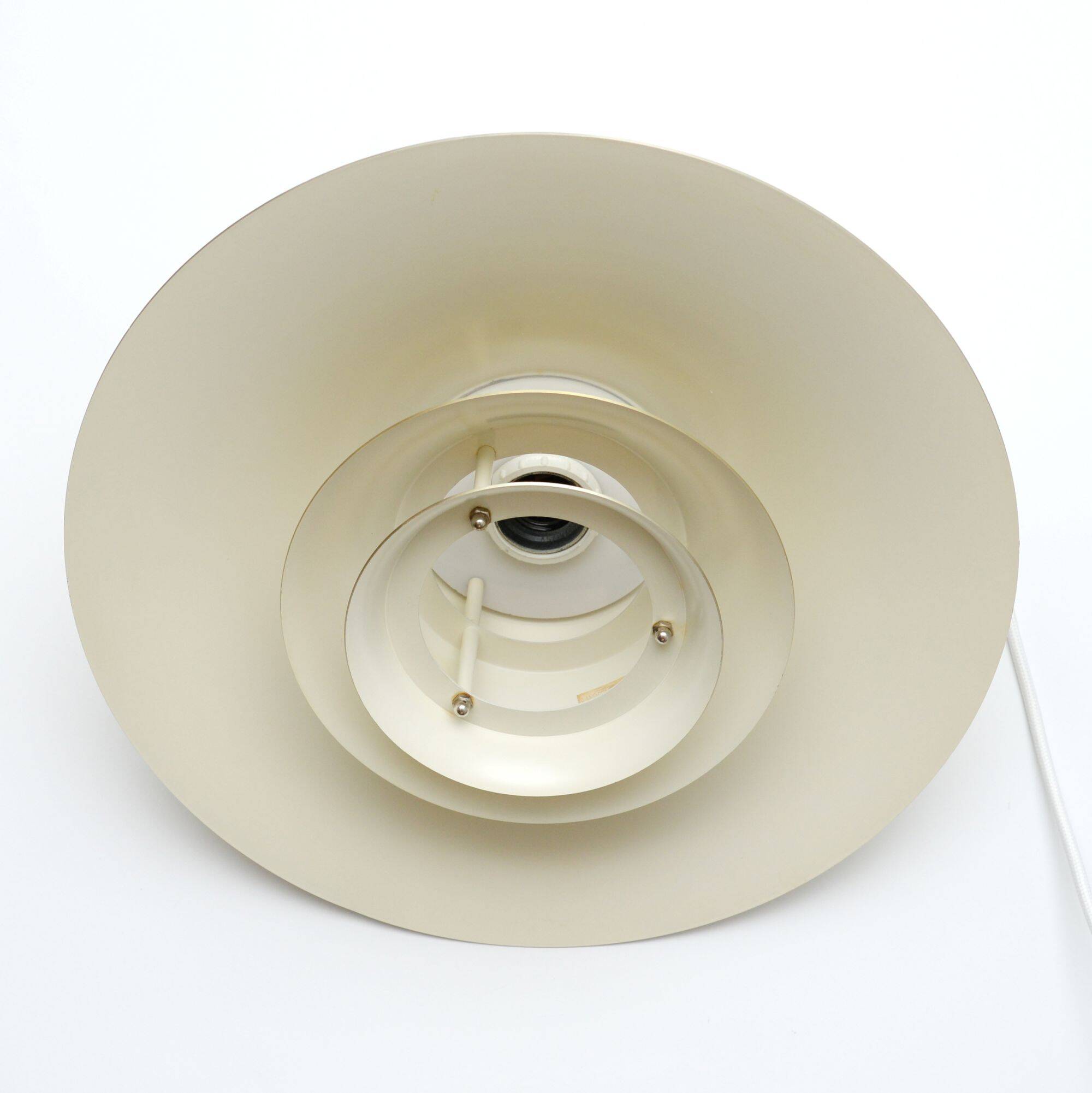 Lampe Frandsen dorée, Danemark années 1970