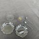 Crystal and silver metal saleron vintage 1950