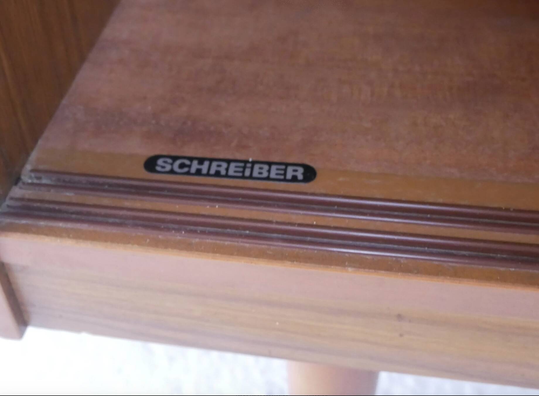 Vintage Teak Room Divider Bookcase by Schreiber, 1970s Mid Century