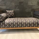 Art Deco chaise longue bench