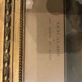 Old louis XVI style frame engraving climbing