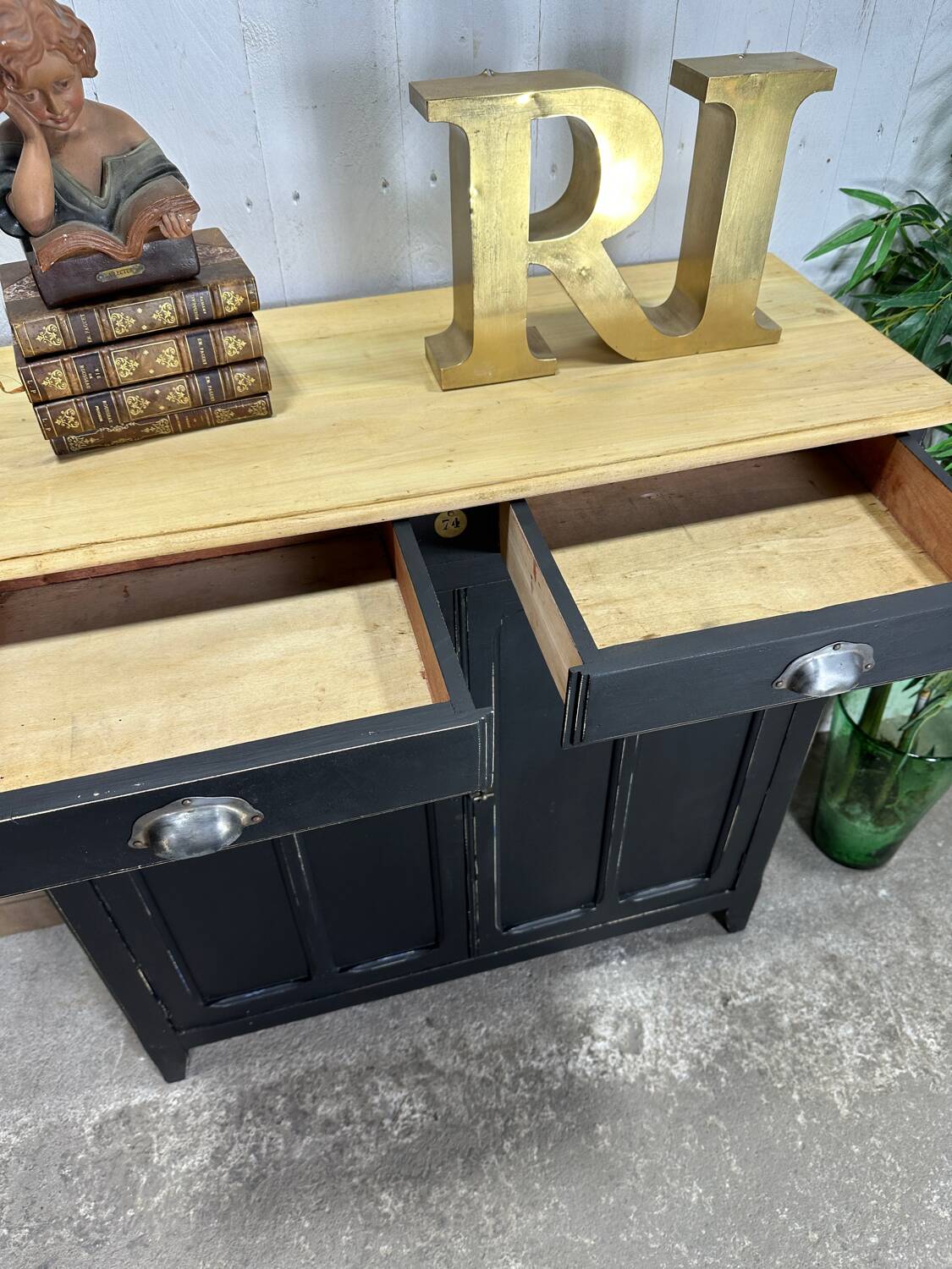 Black Parisian sideboard
