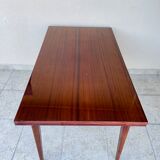 Mahogany dining table with extension cords