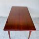 Mahogany dining table with extension cords