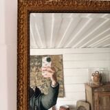 Gold beveled mirror