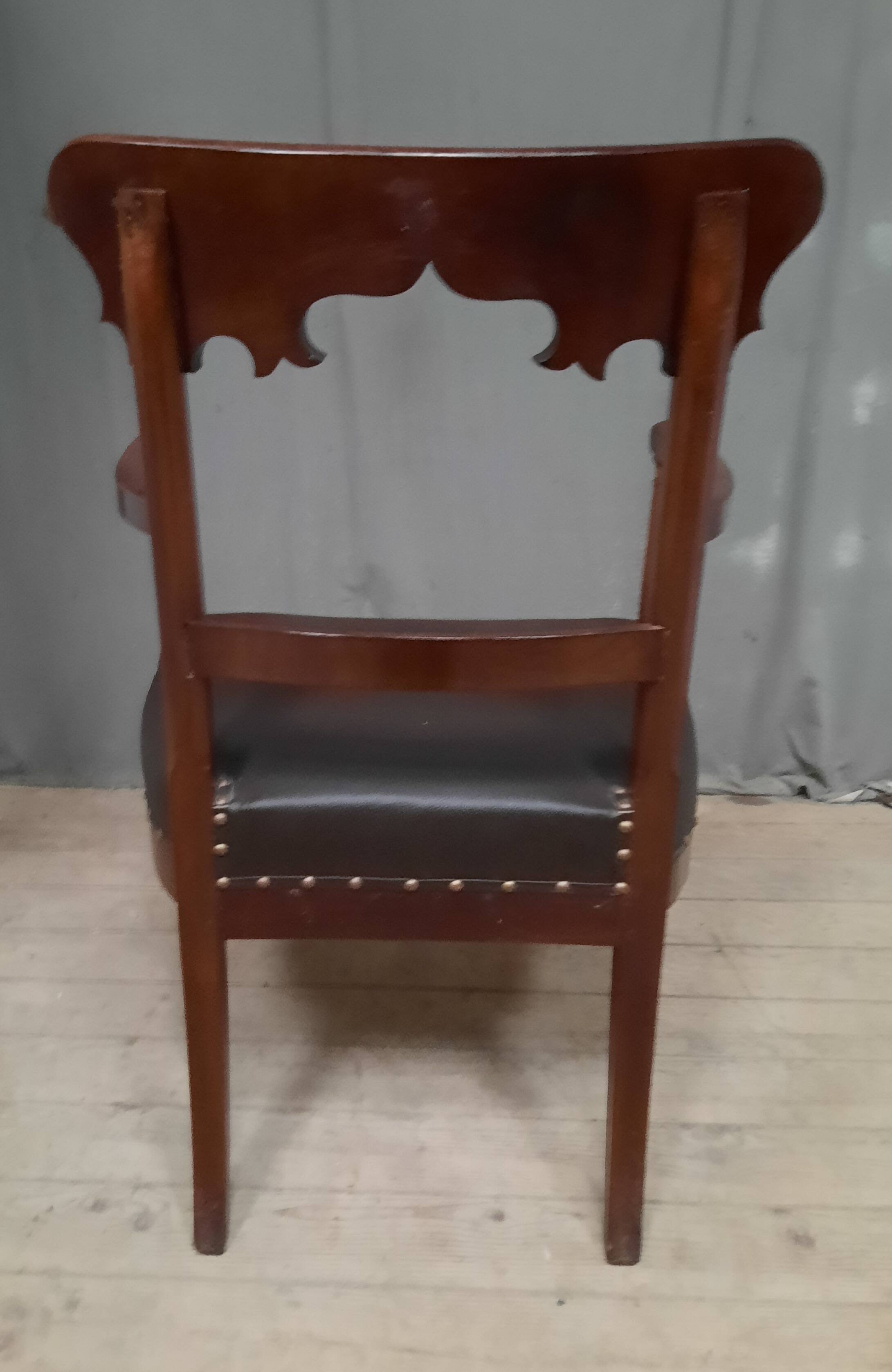 Fauteuil de bureau en acajou