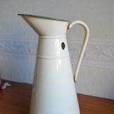 Vintage cream enamelled broc