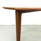 Circular Teak Coffee Table from Mikael Laursen, 1960s