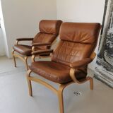 Pair of vintage Scandinavian armchairs