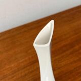 White sculptural German vase from the mid-century by Peter Müller for Sgrafo Modern, 1960s.