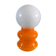 Lampe opaline orange design années 70