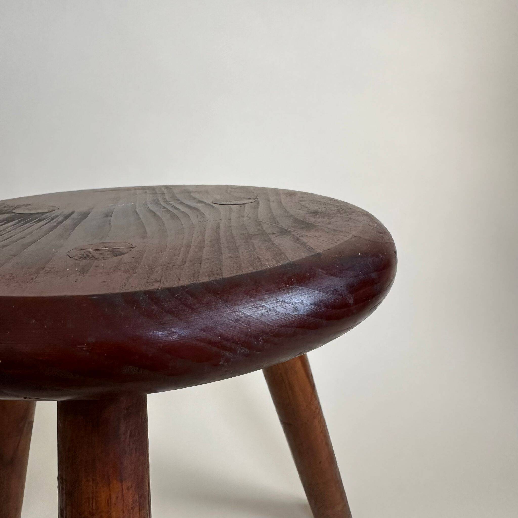 Wooden tripod stool