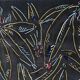 Elie Dayan, Untitled (Floral Pattern 1). Mixed media on paper.