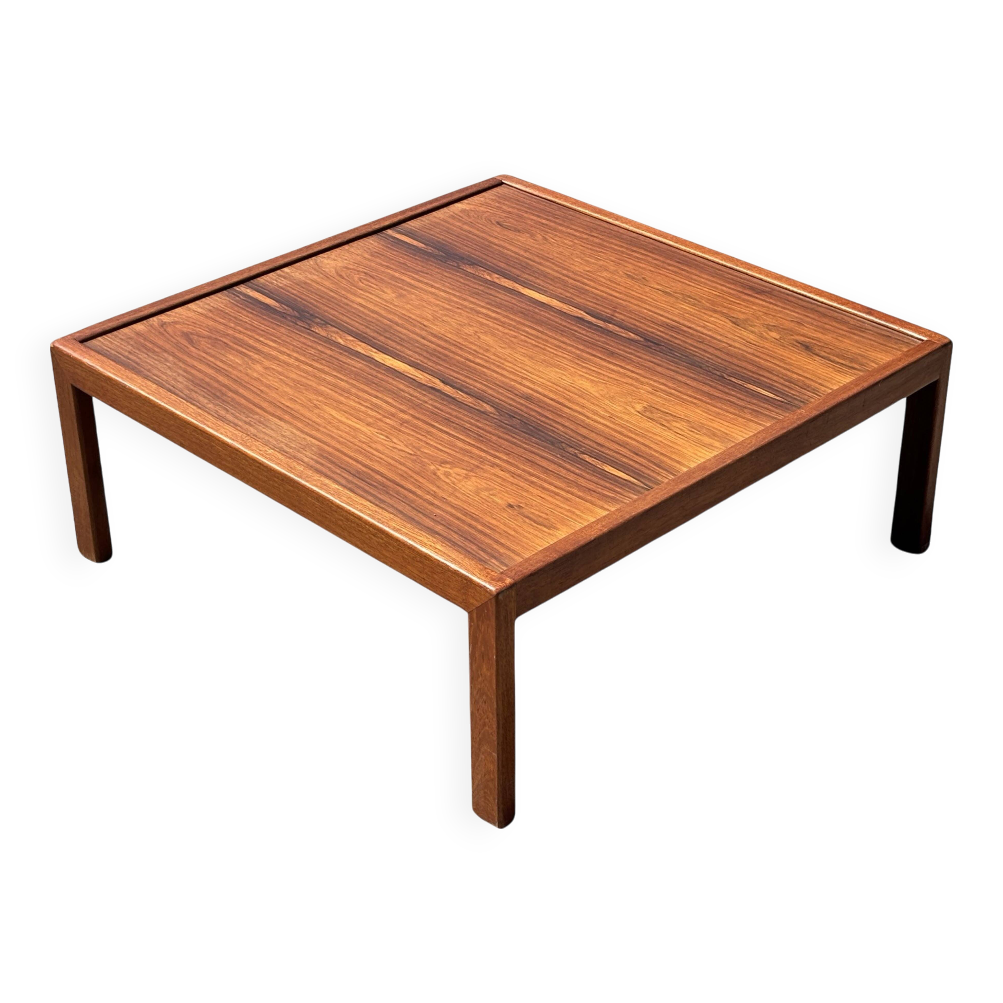 Vintage coffee table rosewood 70's design minimalist