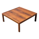 Vintage coffee table rosewood 70's design minimalist