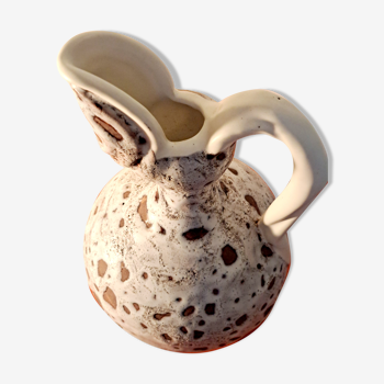 Ceramic pitcher Vallauris 1960