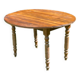 Oval wooden table with shutters Louis Philippe style