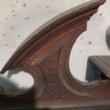 Pediment or top of furniture in natural wood XIX century