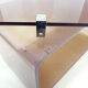 Lot of 2 Space Age wall shelves in smoked plexiglass 1970