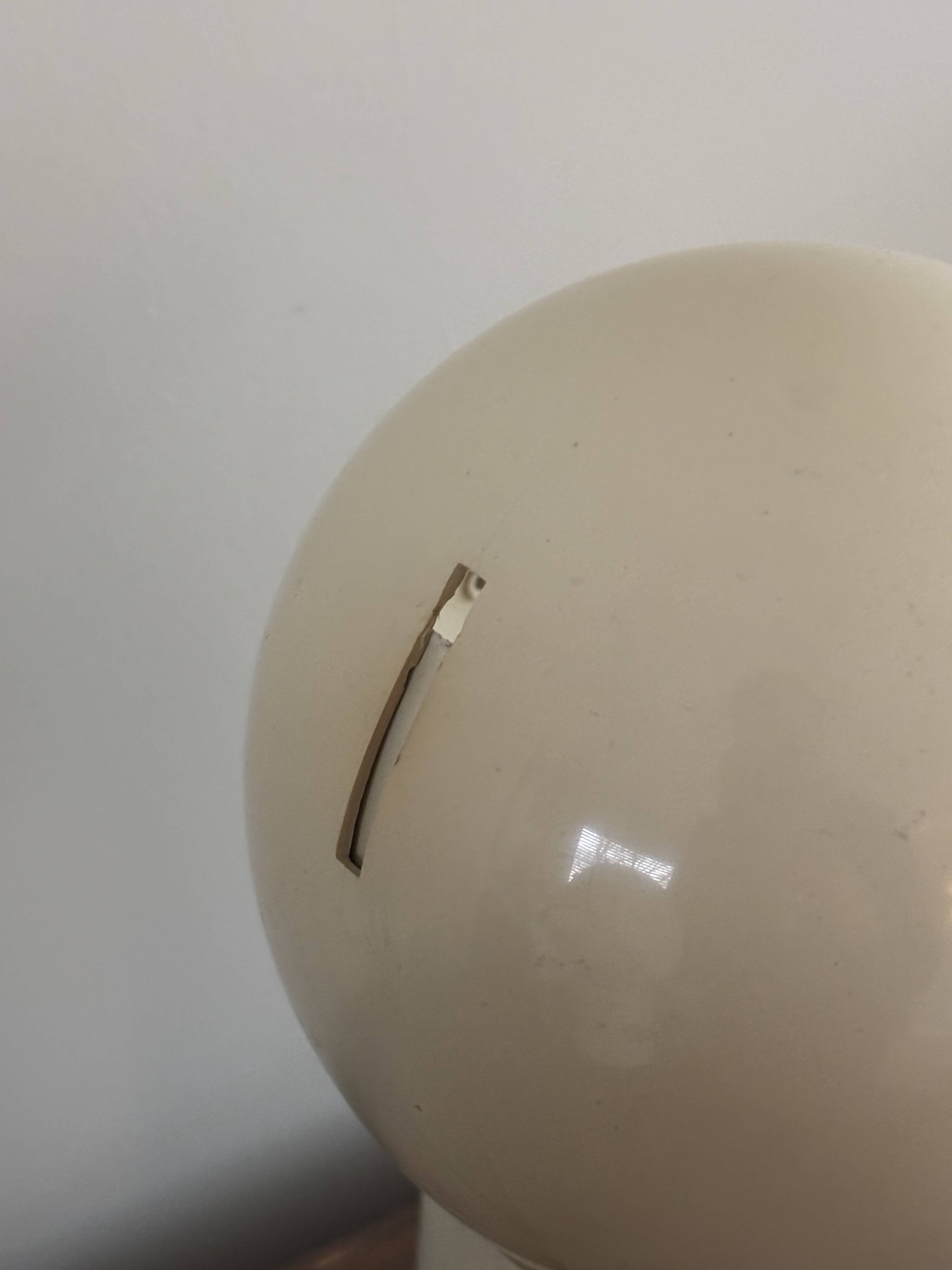 Set of two Vintage 'Pac-Man' Asteroidi Siberin Caronno table lamp Italy 70's design