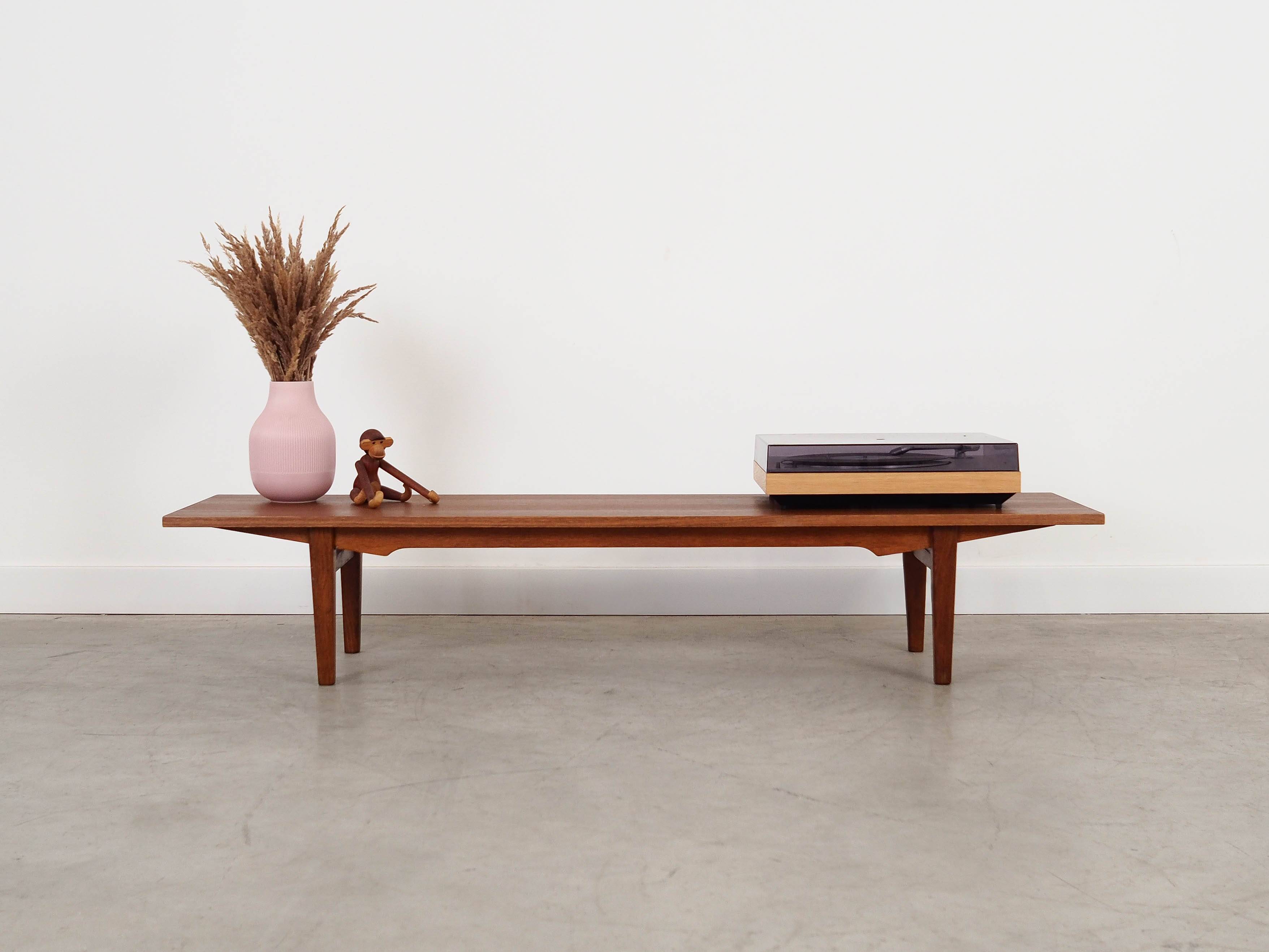 Teak lowboard, Danish design, 1970s, made in Denmark
