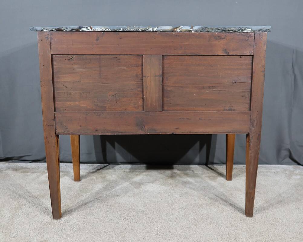 Small regional walnut commode, louis xvi style – early 19th century