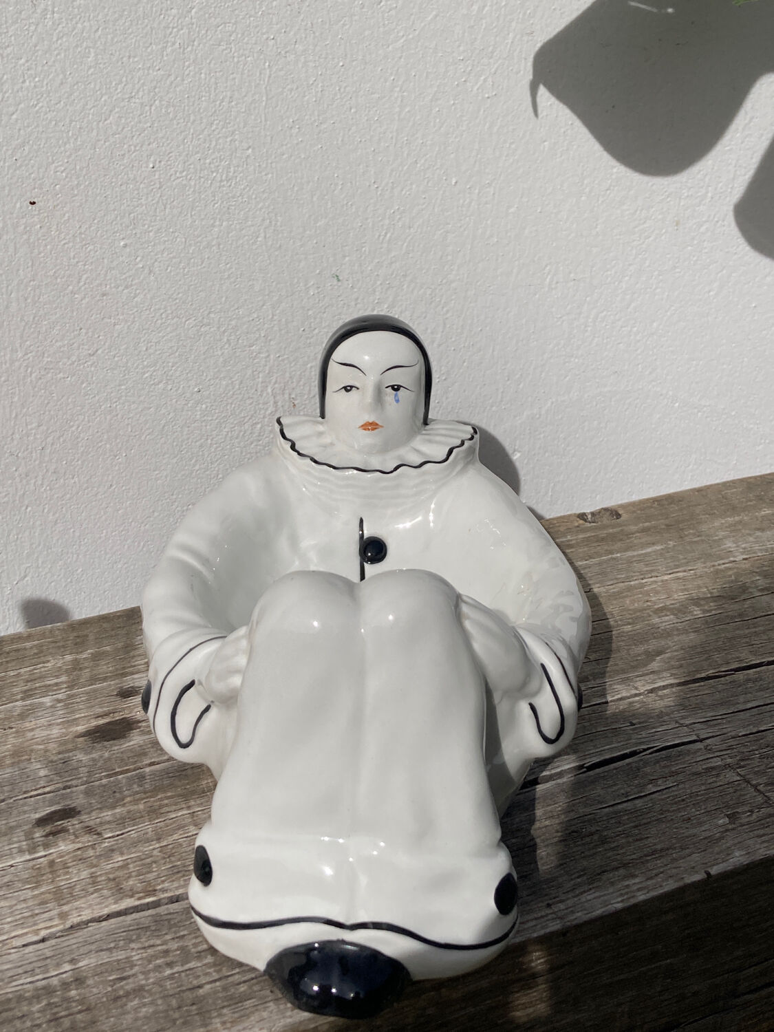 White Pierrot ashtray / soap dish / pocket tray