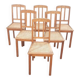 Lot de 6 chaises Art déco