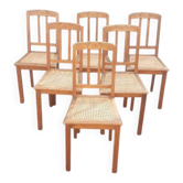 Lot de 6 chaises Art déco
