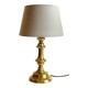 Lampe chic ancien bougeoir laiton massif