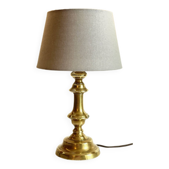 Lamp chic old solid brass candle holder