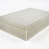 Art Deco box in Silver Metal in the Style of Sigvard Bernadotte