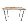 Table d'appoint rectangulaire fer bois