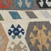 9x11 Geomtric Rare Style Luxury Kilim Rug, Large Area Vintage Kilim Rug