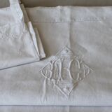 SHEET former in LIN early twentieth embroidered hand